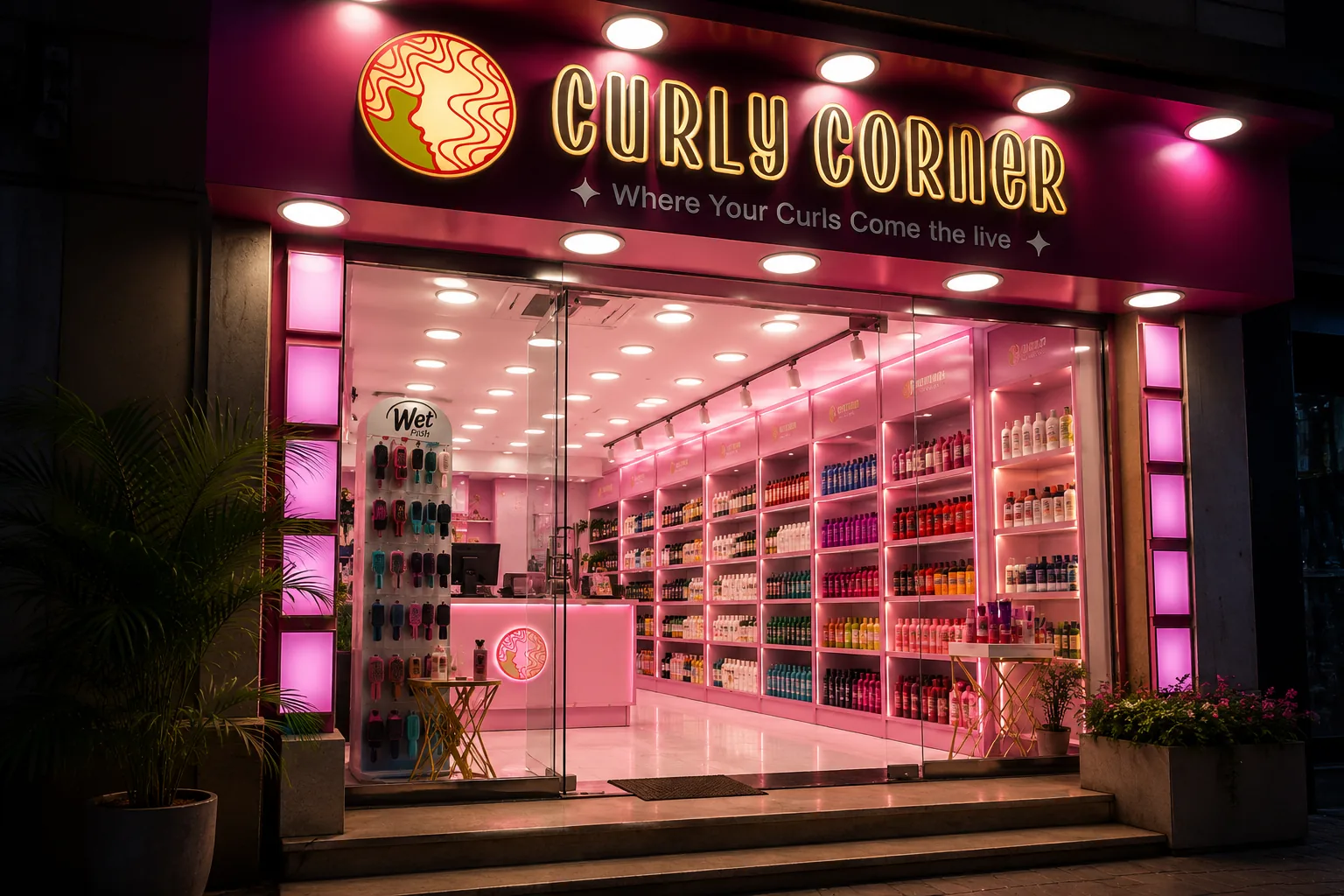 Curly Corner store front